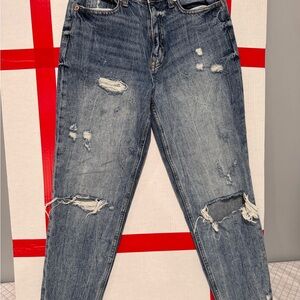Aeropostale Ripped Blue Boyfriend Jeans